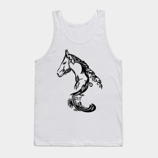 Fancy Horse Design Tank Top